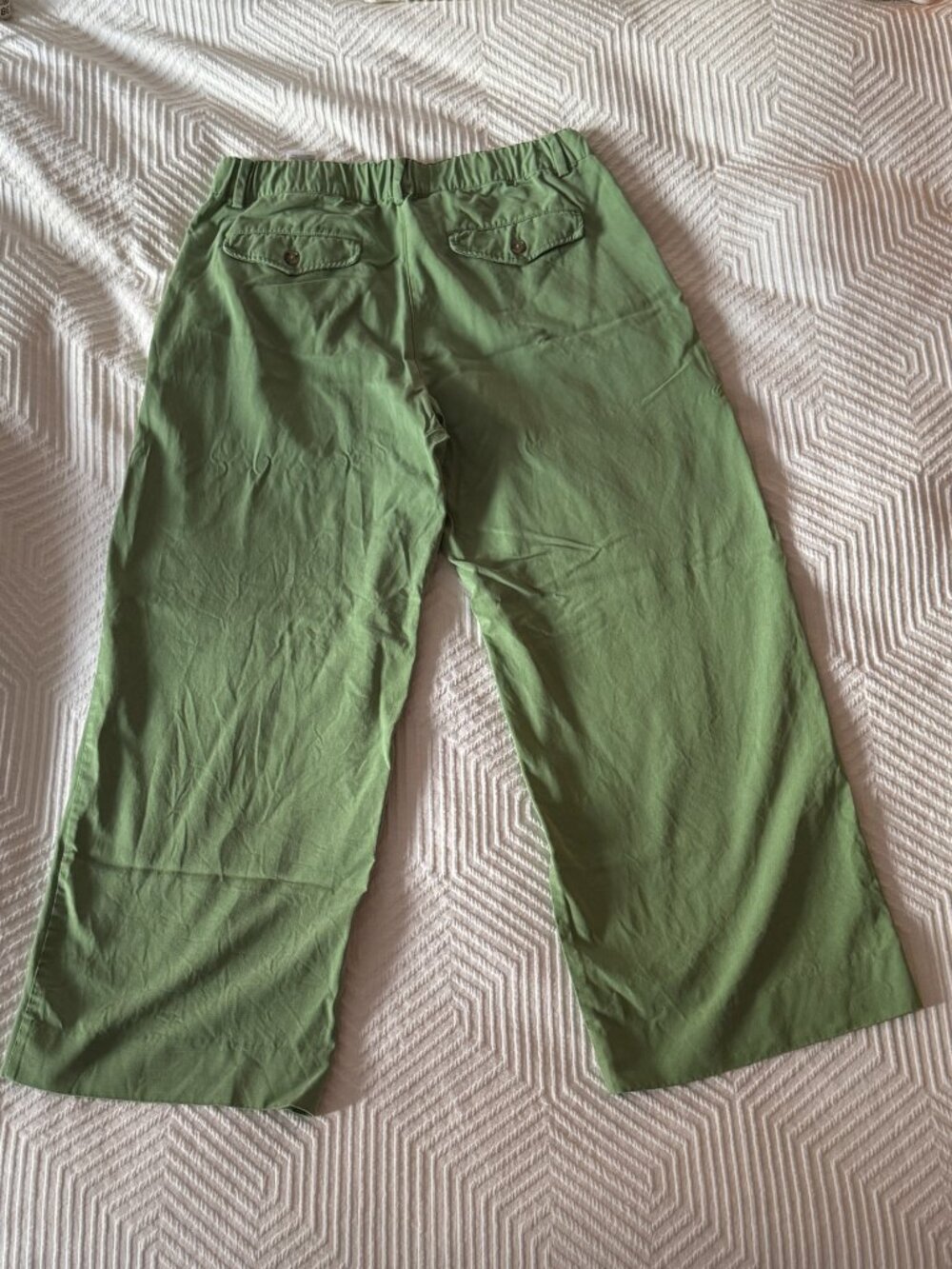 Banana Republic The Everyday Wide-Leg Pant, M Petite, Jungle Fern Green - Picture 8 of 8